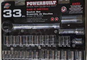 33 Piece Socket Set